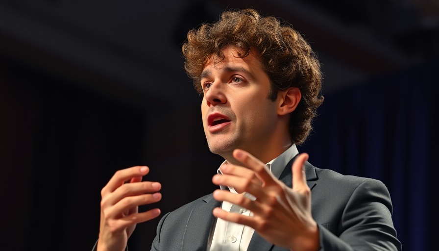 Man speaking passionately at an event, discussing Box's Foreign Exchange Impact on Profits.