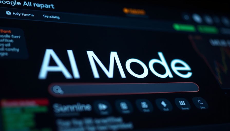 Innovative Google AI interface with AI search features in modern design.