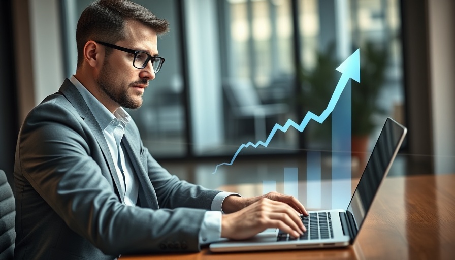 Businessperson analyzing growth charts on laptop, reaching $300 million ARR.