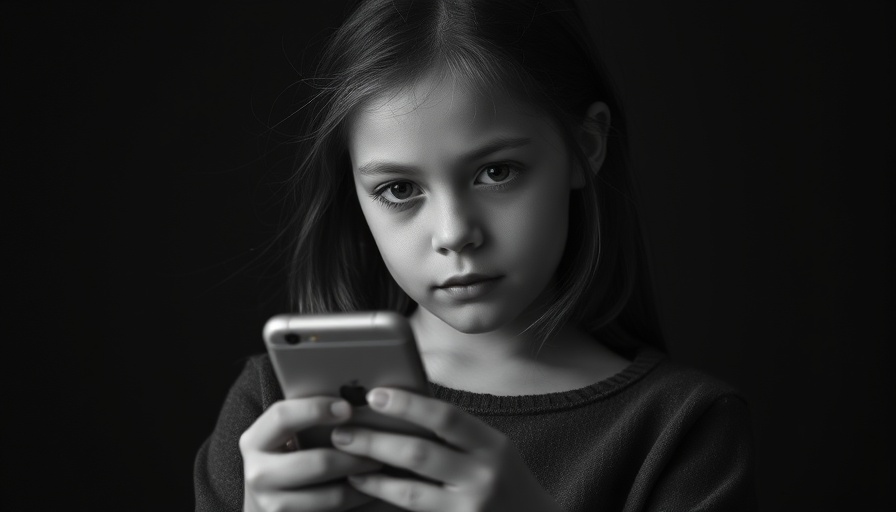 Young girl holding a smartphone referencing Utah Age Verification Bill.