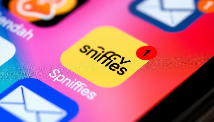 Sniffies iOS app launch notice on smartphone screen.