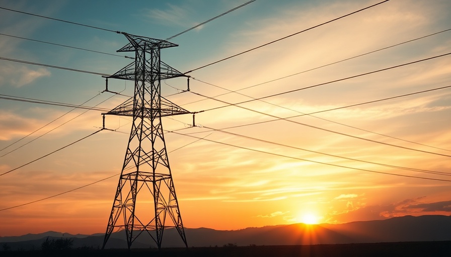 Transmission towers at sunset illustrating Advanced Transmission Technologies.
