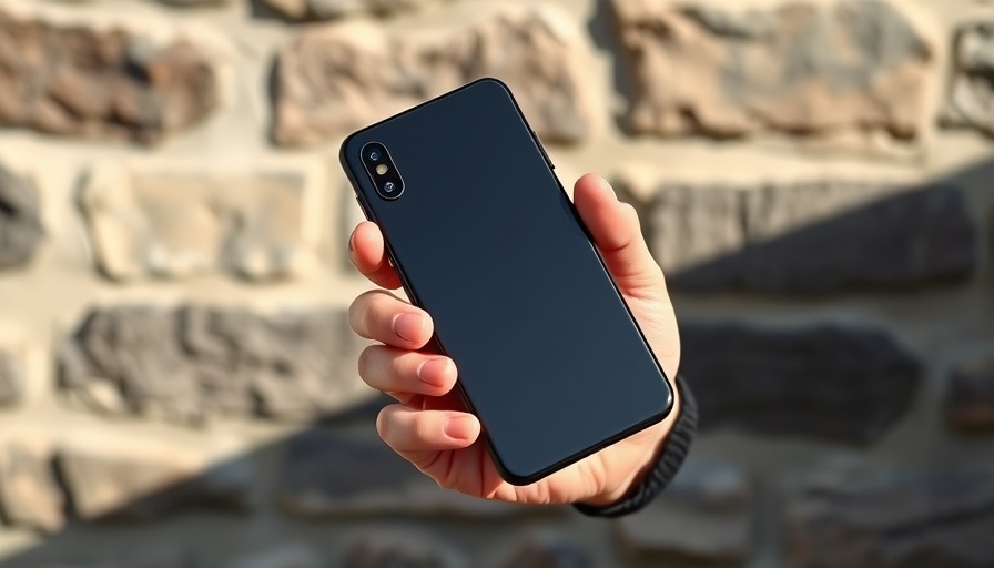 Elegant smartphone representing iOS and macOS redesign 2025