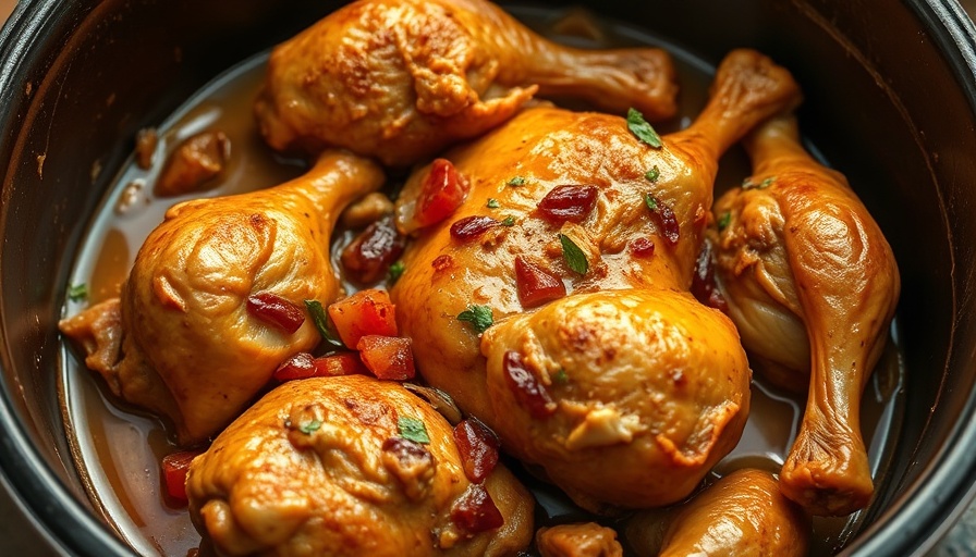 Rustic savory chicken dish in cast-iron pot showcasing Healthy Irish Recipes for St. Patrick's Day.