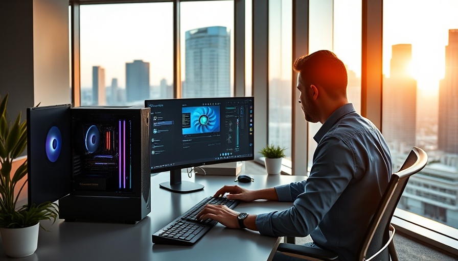 Cooler Master Ncore 100 Air case in a modern office setting