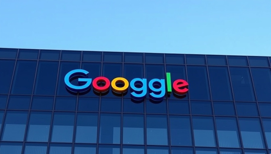 Google AI policy recommendations, Google logo on building.