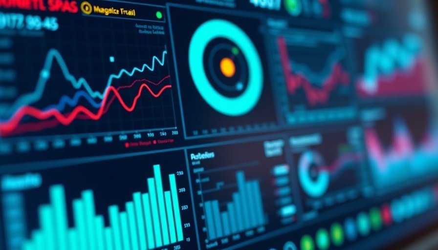 Real-time analytics platform showcasing data metrics and charts