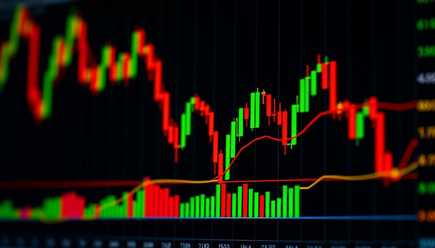 Colorful financial chart with dynamic indicators for Kraken acquires NinjaTrader futures.