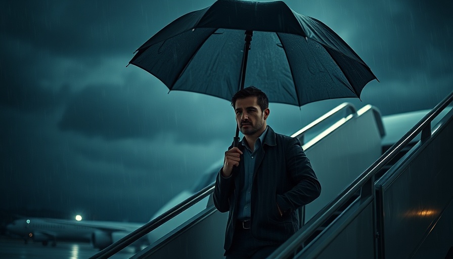 Contemplative man under umbrella at night, Musk Inc Under Threat.