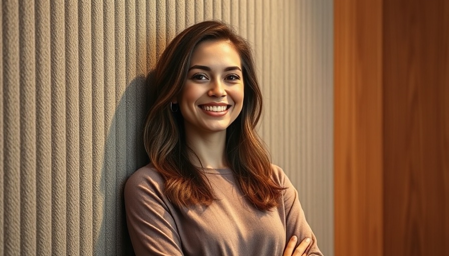 Smiling woman in studio, highlighting importance of public radio in democracy.