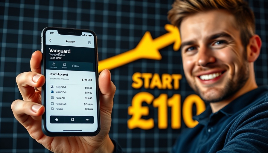 How to Invest for Beginners 2025 thumbnail with Vanguard balance and smiling person.