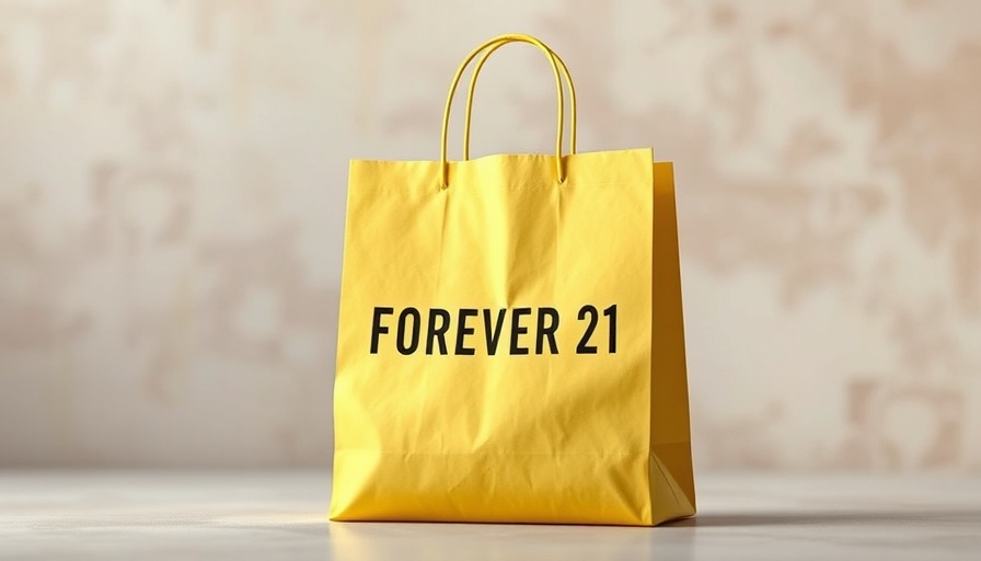 Faded Forever 21 bag symbolizing bankruptcy impact.