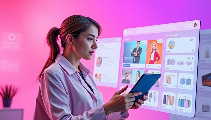 AI agent for shopping displayed on a vibrant digital interface.