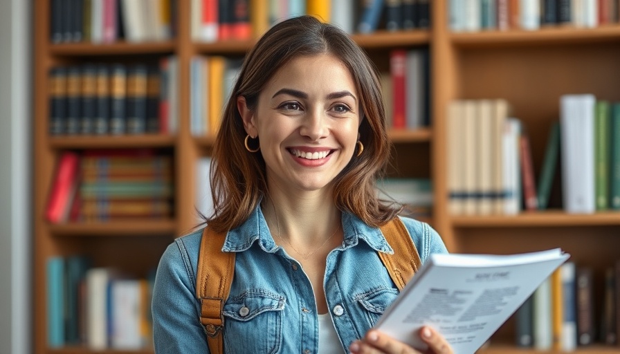 Woman discussing ISA Allowance 2025/2026 with text overlay in front of a bookshelf.