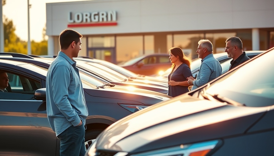 Car buyers explore dealership as auto prices rise due to tariffs.