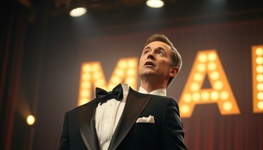 Dignified man on stage at BAFTA Game Awards giving a heartfelt speech.