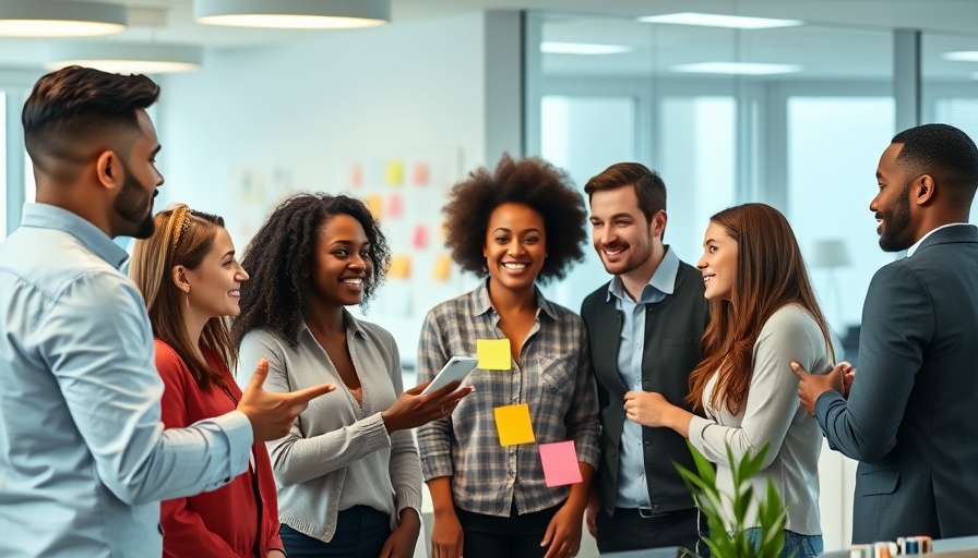 Small Research Agencies and AI Integration: Team collaboration with computers.