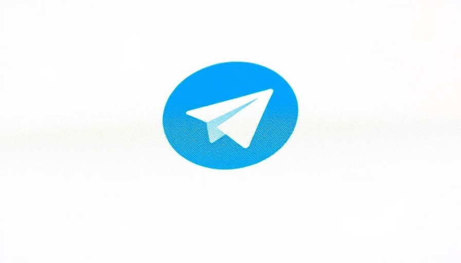 Minimalist Telegram app logo on white background.