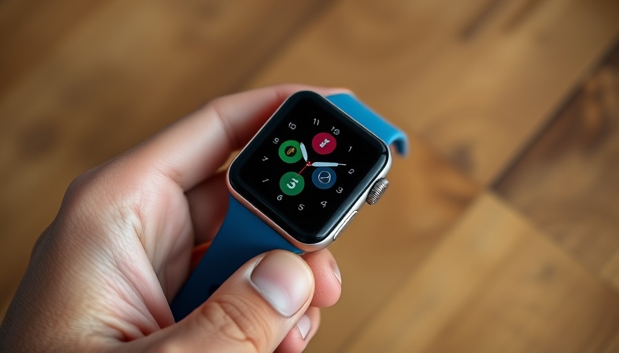 Apple Watch features for non-fitness users: close-up with blue band.