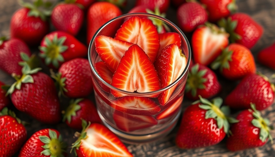 Fresh strawberries in a glass for berry recipes for weight loss.