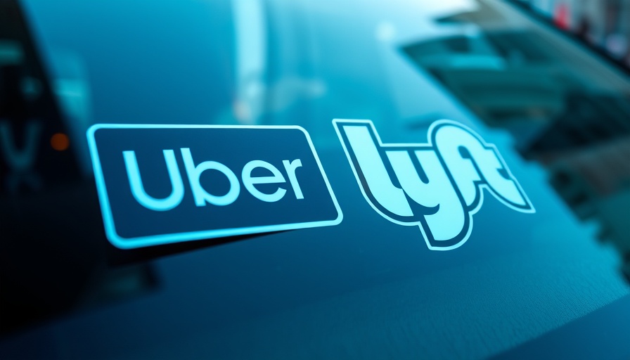 Uber and Lyft stickers on windshield, California rideshare unionization.