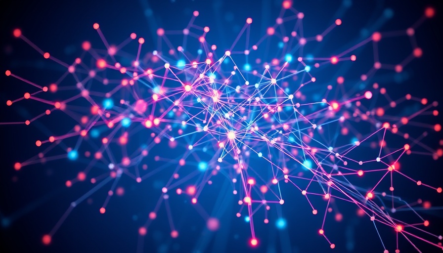 Complex digital network showcasing AI reasoning capabilities for businesses.