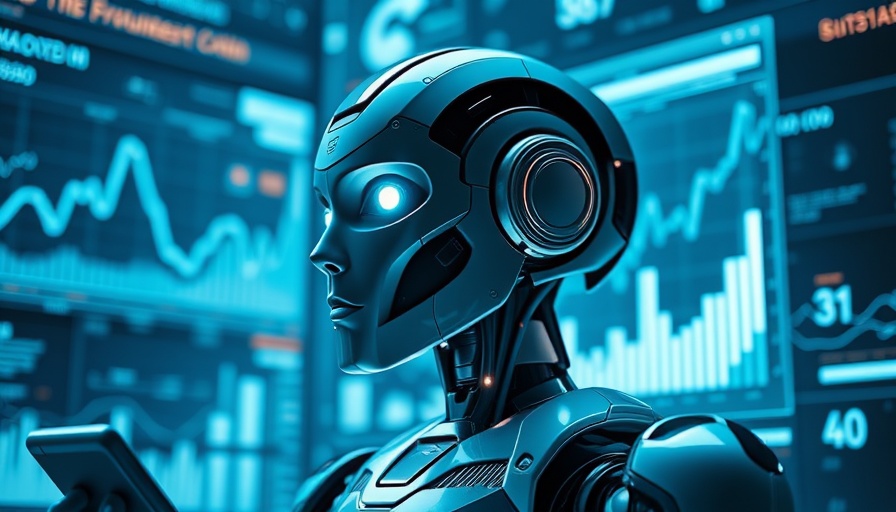 AI automation of jobs depicted by a robot interacting with digital interface.