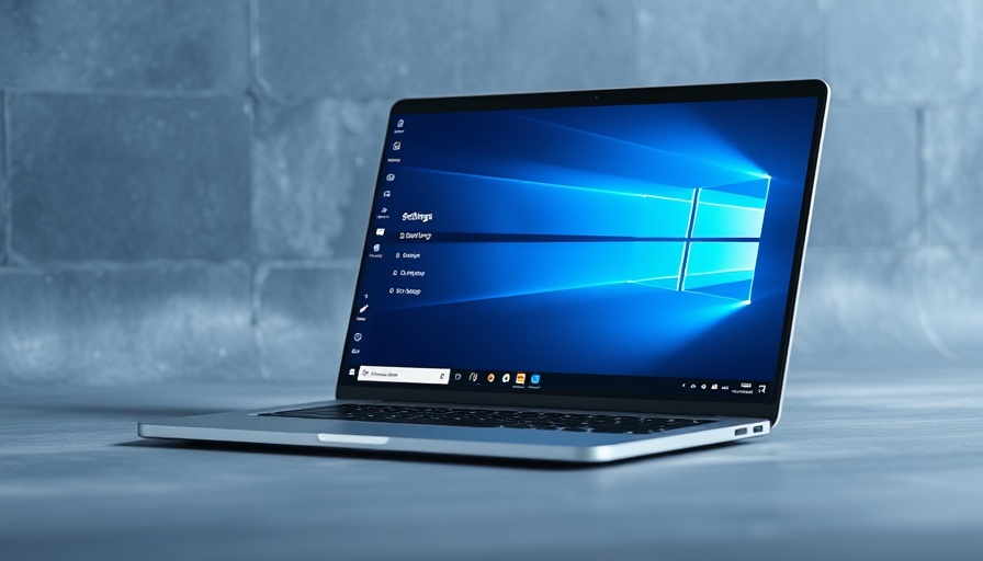 Laptop showing Windows settings for maximum storage options.