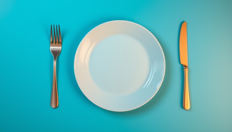 Conceptual image reflecting TikTok 'SkinnyTok' trend with plate scale.