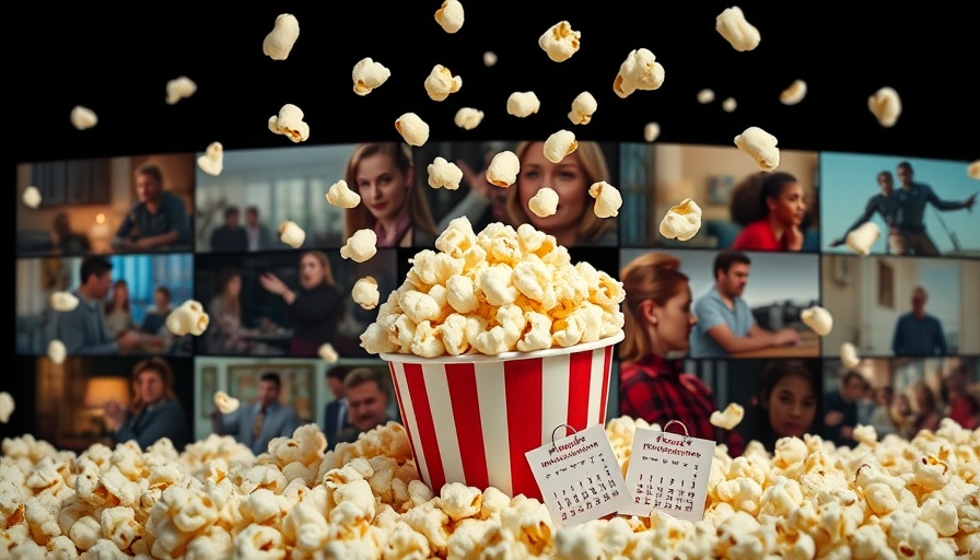 Colorful collage of miniseries with popcorn, Best Mini Series to Watch.