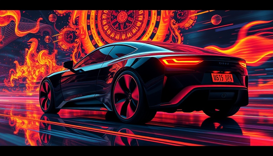 Futuristic Waymo self-driving vehicle in dynamic art.