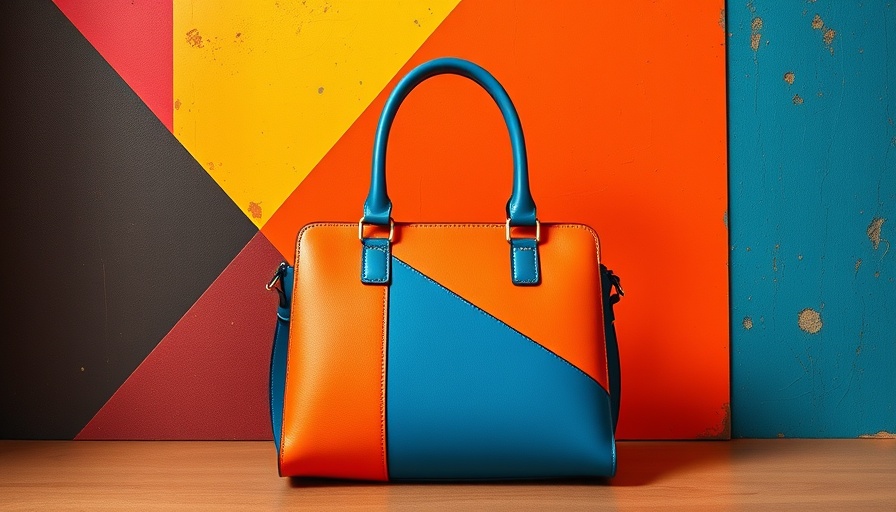 Colorful handbag design, AI is changing creativity theme.