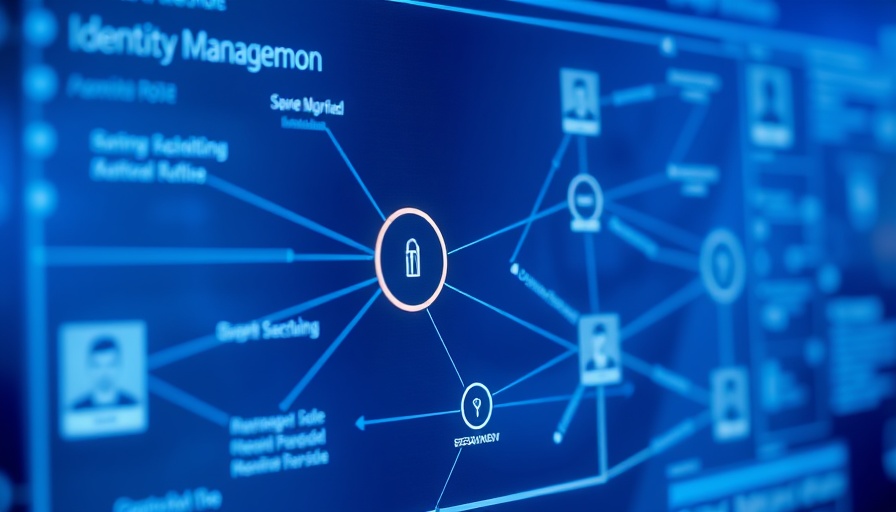Identity security platform interface with roles and permissions diagram.