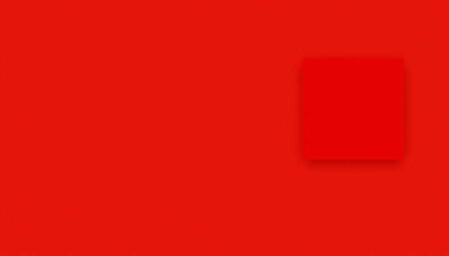 Vibrant red square with even lighting.