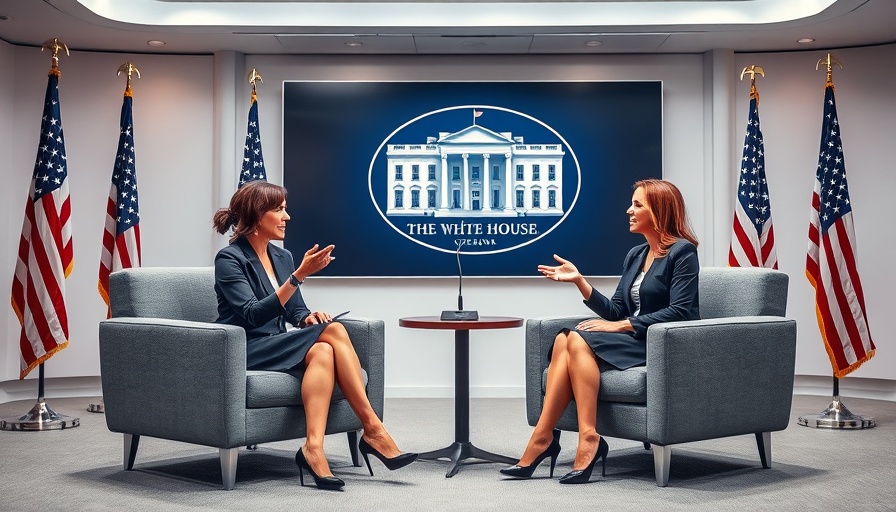 Modern political discussion with two women on set, influencers in politics.