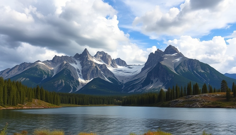 Grand Teton National Park mountain range and lake view