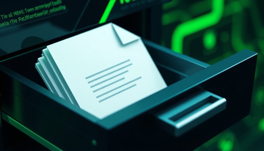 Digital file drawer symbolizing Databricks acquisition Neon.
