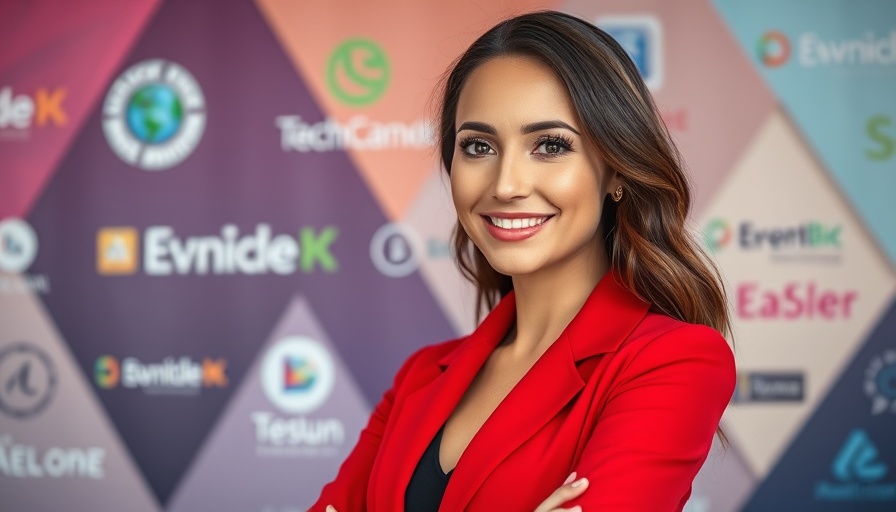 Professional woman at an event about early-stage enterprise investing.