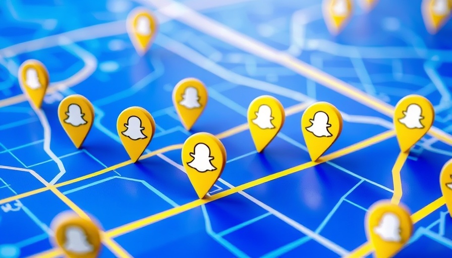 Snap Map user growth illustrated with icons on a digital map.