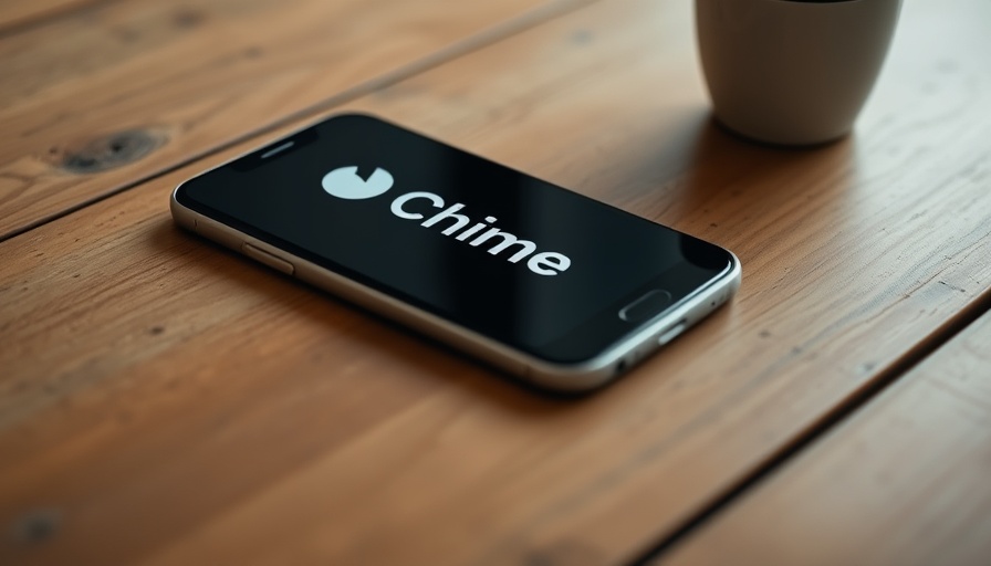 Chime IPO impact on small businesses: app display on smartphone