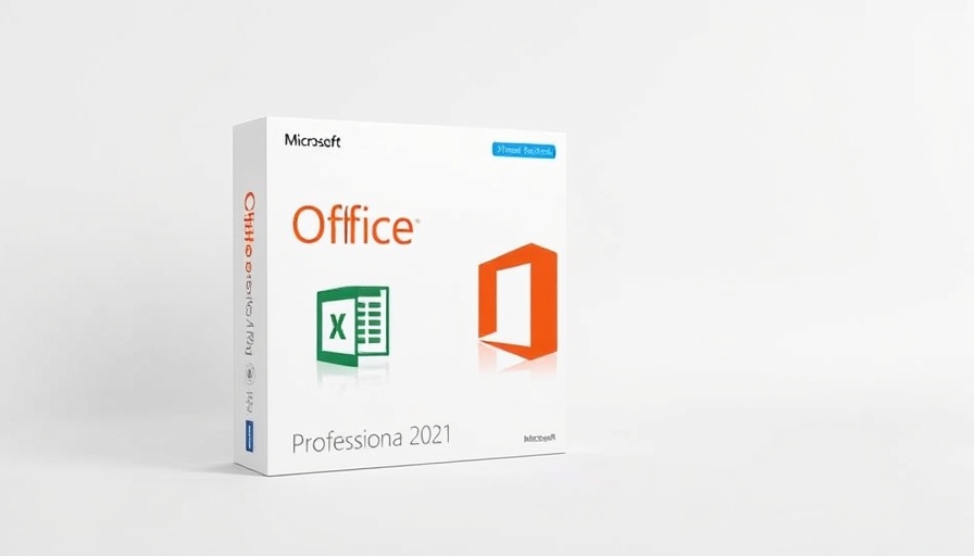 Microsoft Office Professional 2021 package with software icons.
