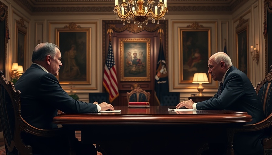 Diplomatic meeting highlighting potential conflict of interest in Middle East.