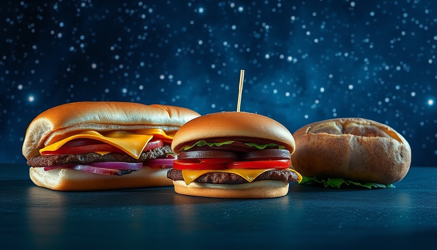 Low-sodium fast food orders under starry sky