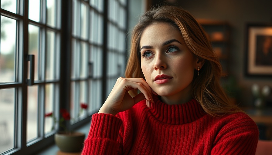Magazine cover featuring a woman in red, symbolizing empowerment.