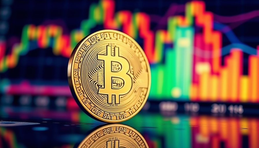 Bitcoin with digital chart showing market activity, reflecting Circle acquisition Coinbase Ripple.