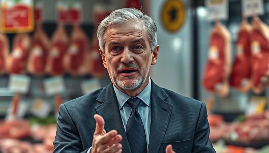 Expert discussing food poisoning causes and prevention in a market setting.