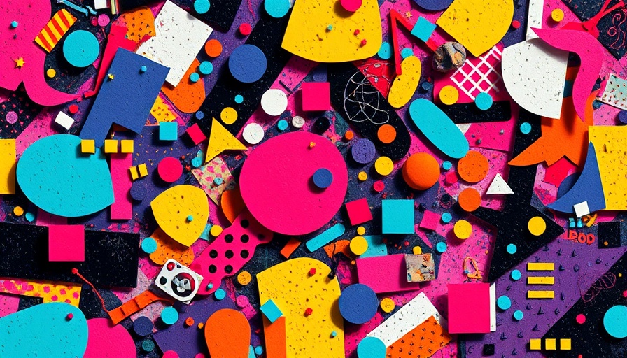 Vivid abstract art depicting AI tools for small and medium-sized businesses.