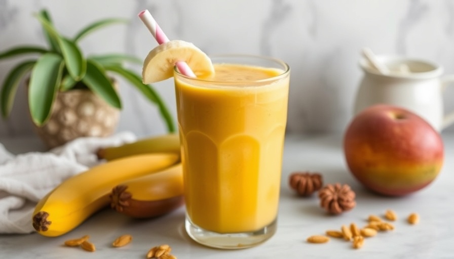 Made an banana and mango smoothie