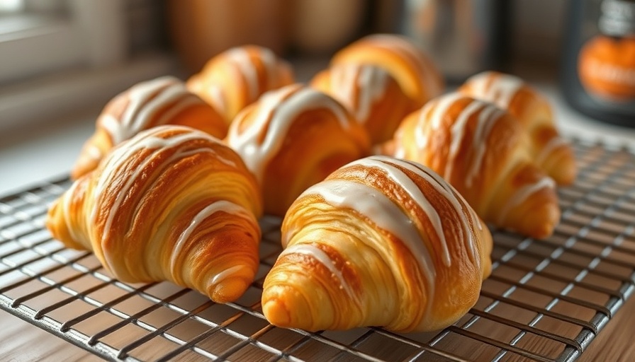 Café-quality pastries made at home cooling on a rack.