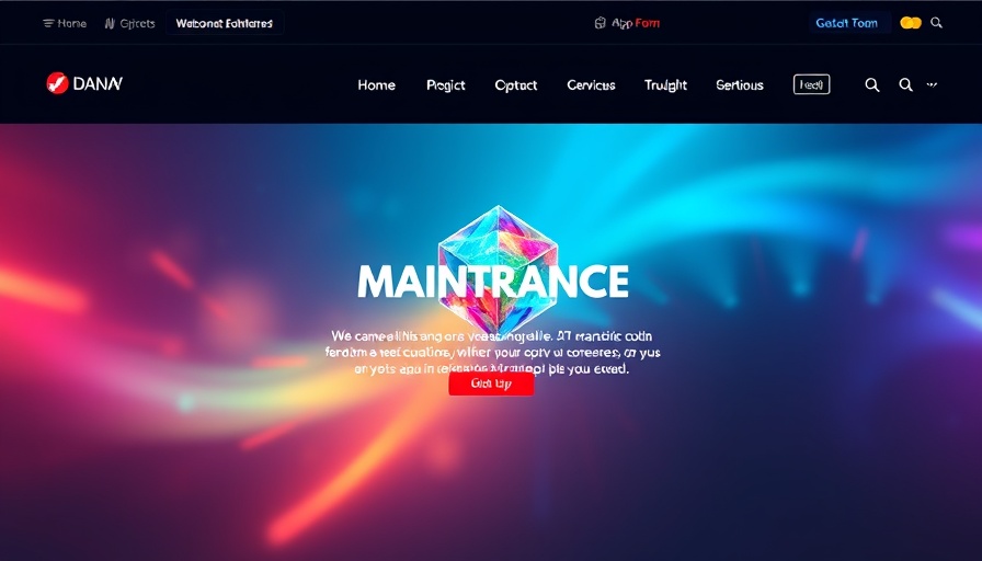 Minimalist website design with maintenance message for real estate investing for $5.